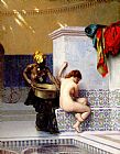 Jean-Leon Gerome Turkish Bath or Moorish Bath painting